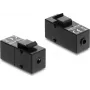 Módulo Keystone DELOCK conector hembra de jack estéreo de 3,5 mm de 4 polos a conector hembra de jack estéreo de 3,5 mm de 4 polos, negro