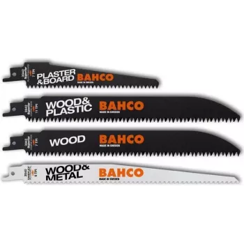 Set de hojas de sierra para madera Bahco 3942-WOOD-SET-5P