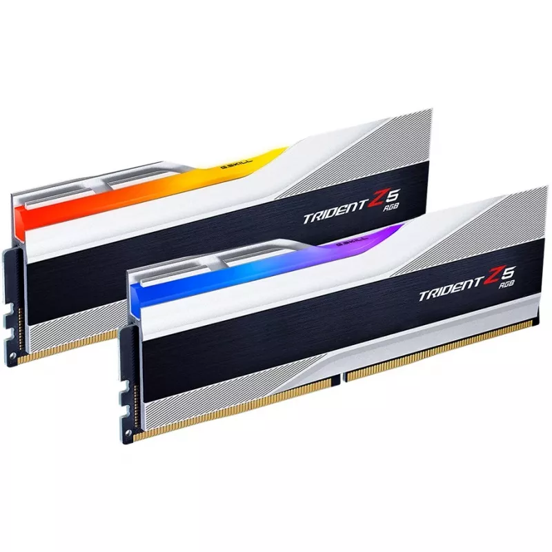 DIMM 32 GB DDR5-6000 (2x 16 GB) Dual-Kit, memoria plateada, F5-6000J3238F16GX2-TZ5RS, Trident Z5 RGB, INTEL XMP