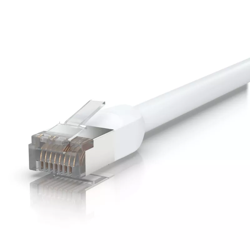 Cable de red Ubiquiti UACC-CABLE-PATCH-OUTDOOR-2M-W RJ-45 Cat5e 2 m Blanco, S/UTP, 24 AWG