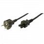 Cable de alimentación LogiLink CP093 1,8 m conector hembra C5 CEE7/7