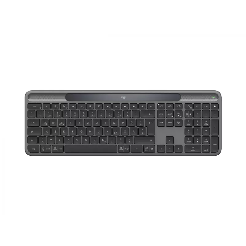 Teclado Logitech RF inalámbrico Bluetooth QWERTZ alemán grafito 920-013773
