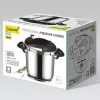 Olla a presión Maestro MR-2901, 6 L, 22 cm, plateada, 80 kPa