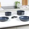 Set de ollas Russell Hobbs RH03319EU7, 5 piezas, sartenes antiadherentes, aptas para lavavajillas