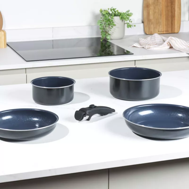 Set de ollas Russell Hobbs RH03319EU7, 5 piezas, sartenes antiadherentes, aptas para lavavajillas