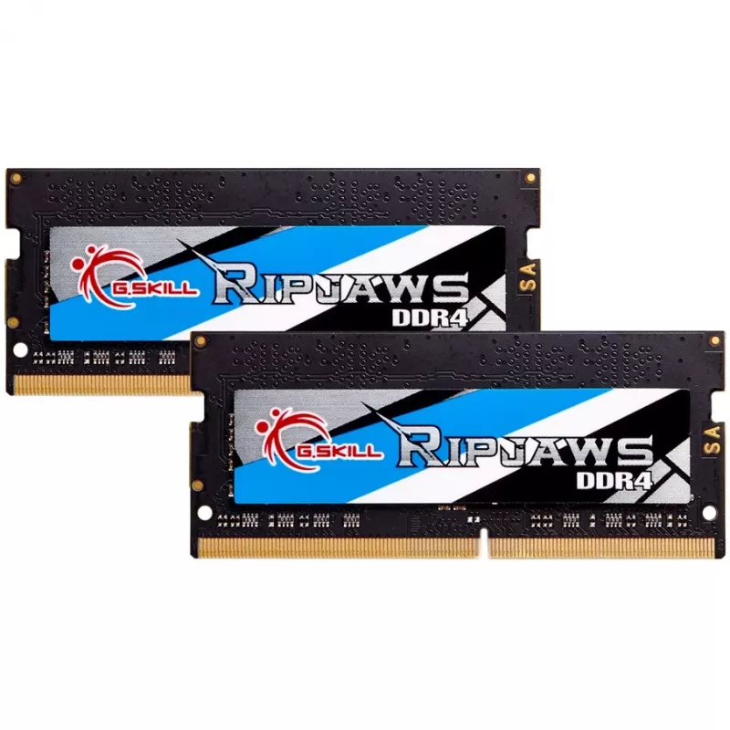 SO-DIMM 16 GB DDR4-3200 (2x 8 GB) Dual-Kit, memoria RAM negra, F4-3200C22D-16GRS, Ripjaws, INTEL XMP