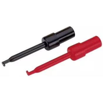 Set de sondas de prueba Voltcraft 108542, conector de 2 mm, CAT I, negro y rojo