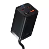 Cargador Baseus GaN3 Pro teléfono móvil tablet negro AC interior 15V 3A