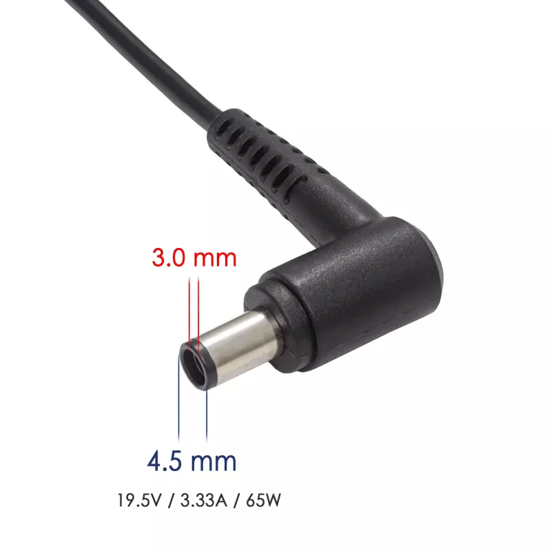 Fuente de alimentación para portátil Akyga AK-ND-58 19,5 V / 3,34 A, 65 W, conector 4,5 x 3,0 mm con pin, para Dell