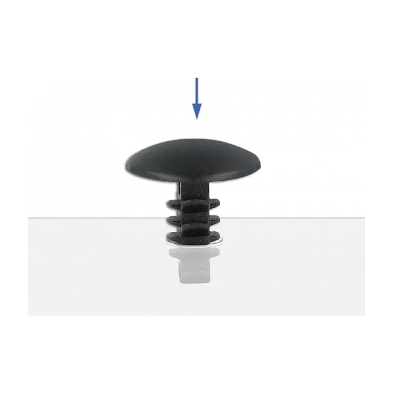 DeLOCK clip de abeto 60188 negro nailon 10 uds.
