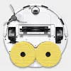 Set de mopas para KARCHER RVM 4 (2.269-130.0) amarillo, blanco