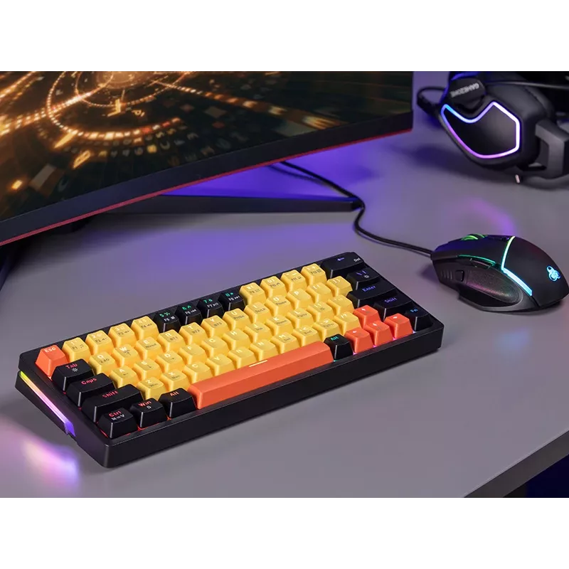 Teclado mecánico Tracer Gamezone EVO2 Hot Swap 63 (amarillo)