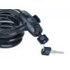 Cerradura para bicicleta de acero de 12 mm con llave - YCK0/12/200/2 negro