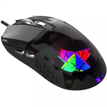 Ratón gaming INCA Cian INCA Empousa 3D RGB LED 7200 DPI con teclas macro