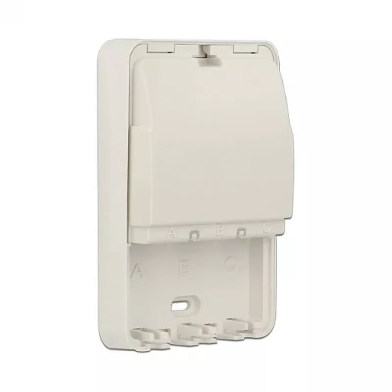 Delock 86262 Caja Keystone de superficie, 3 puertos, blanca (RAL 9010)