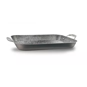 Parrilla de filetes de hierro fundido Pensofal Invictum Professional 35x26 cm, sartén grill con nervaduras