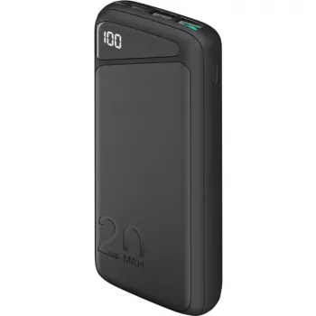Batería externa de carga rápida 20.000 mAh (negra, PD, Quick Charge 3.0, Super Charge)