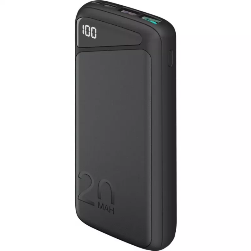 Batería externa de carga rápida 20.000 mAh (negra, PD, Quick Charge 3.0, Super Charge)