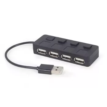 Hub de interfaz USB 2.0 Gembird UHB-U2P4-05 con 4 puertos USB