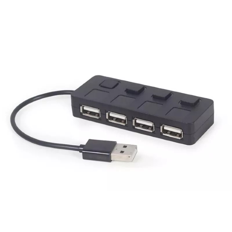 Hub de interfaz USB 2.0 Gembird UHB-U2P4-05 con 4 puertos USB