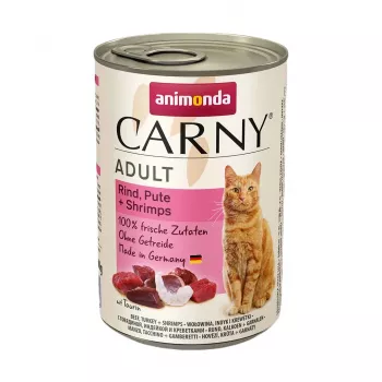 Comida húmeda para gatos animonda ANIMONDA Carny Rind 400 g, sin cereales, sin gluten ni azúcar
