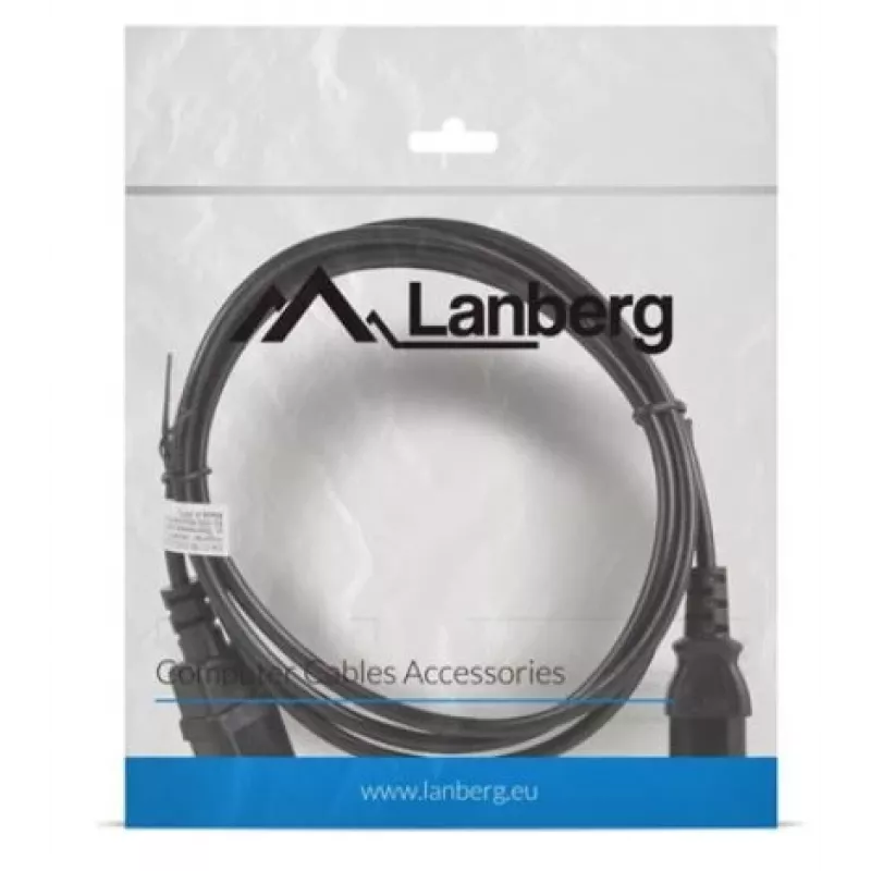 Cable de alimentación Lanberg CA-C13E-10CC-0018-BK negro 1,8 m