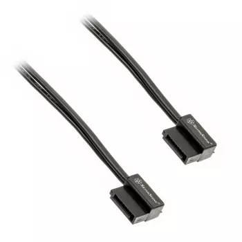 Cable SATA SilverStone SST-CP11B Super Low Profile - 50 cm, negro