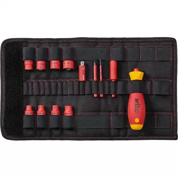 Set de destornilladores Wiha slimVario 1/4 43467 (modelo 7209NK2004) – set compacto de puntas intercambiables