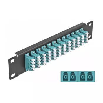 Panel de parcheo de fibra óptica DeLOCK 10