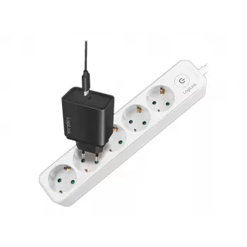 LogiLink LPS246. Longitud del cable: 1,5 m, Número de salidas AC: 5 salidas AC, Soporte de posicionamiento: Interior. Tensión de entrada AC: 250 V, Máx