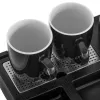 Adler AD 1387 hervidor eléctrico de hotel con bandeja y tazas, 1 l, acero inoxidable