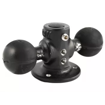 RAM Mounts Base de doble rótula redonda - rótula C (1.5 ), en bolsa de plástico (RAM-217-1U)