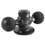 RAM Mounts Base de doble rótula redonda - rótula C (1.5 ), en bolsa de plástico (RAM-217-1U)