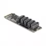 Adaptador SATA interno DELOCK 64241 M.2 (Key B+M) a 5x SATA con JMicron JMB585, indicadores LED, para PC