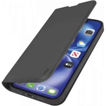 Funda cartera con soporte SBS TEWALIPSE25K para iPhone SE 2025 — negra, cartera + soporte