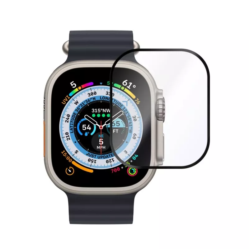 Fixed | Armor Cristal Templado para Apple Watch Ultra 49mm/Ultra 2 49mm | Negro