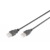 Digitus - Cable de extensión USB - USB Type-A, 4 pines (M) - USB Type-A, 4 pines (H) - 3,0 m (USB / USB2.0) - Negro (AK-300202-030-S)