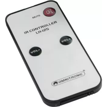 Mando a distancia Omnitronic L-125 (modelo 10355126) – mando a distancia por infrarrojos para equipos de audio