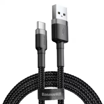 Baseus Cafule USB a USB-C 3A 1m (gris-negro)