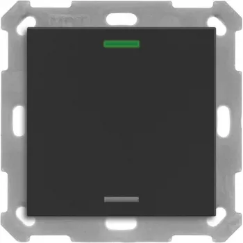 MDT BE-TAL55T106.01 KNX pulsador Light 55 1f RGBW sensor de temperatura negro mate Neutral 1 (BE-TAL55T106.01)