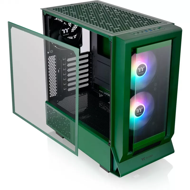 Ceres 350 MX, caja de torre verde oscuro, cristal templado x 2