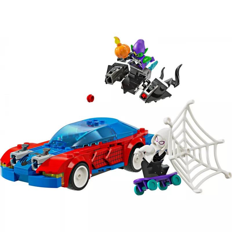 LEGO Marvel 76279 Spider-Man Coche de carreras y Venom Green Goblin Set de construcción