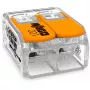 WAGO 221-612 - recto - 450 V - Naranja - Transparente - EN 60664