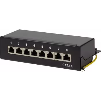 LogiLink NP0018B - 10 Gigabit Ethernet - 10000 Mbit/s - Cat.6A STP - negro - acero - ISO/IEC 11801 - TIA/EIA 568C.2 (NP0018B)