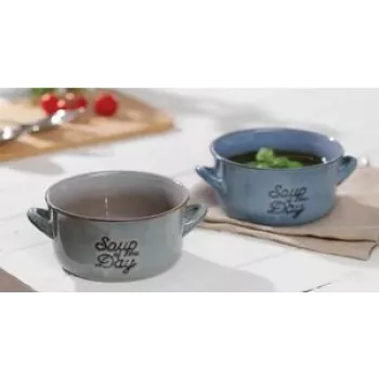 Taza de sopa Ritzenhoff & Breker TASTY BLAU 570 ml gres apta para lavavajillas