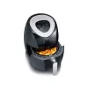 Severin 2430 Single 3,2 L Independiente 1500 W Freidora de aire Negro, Acero inoxidable