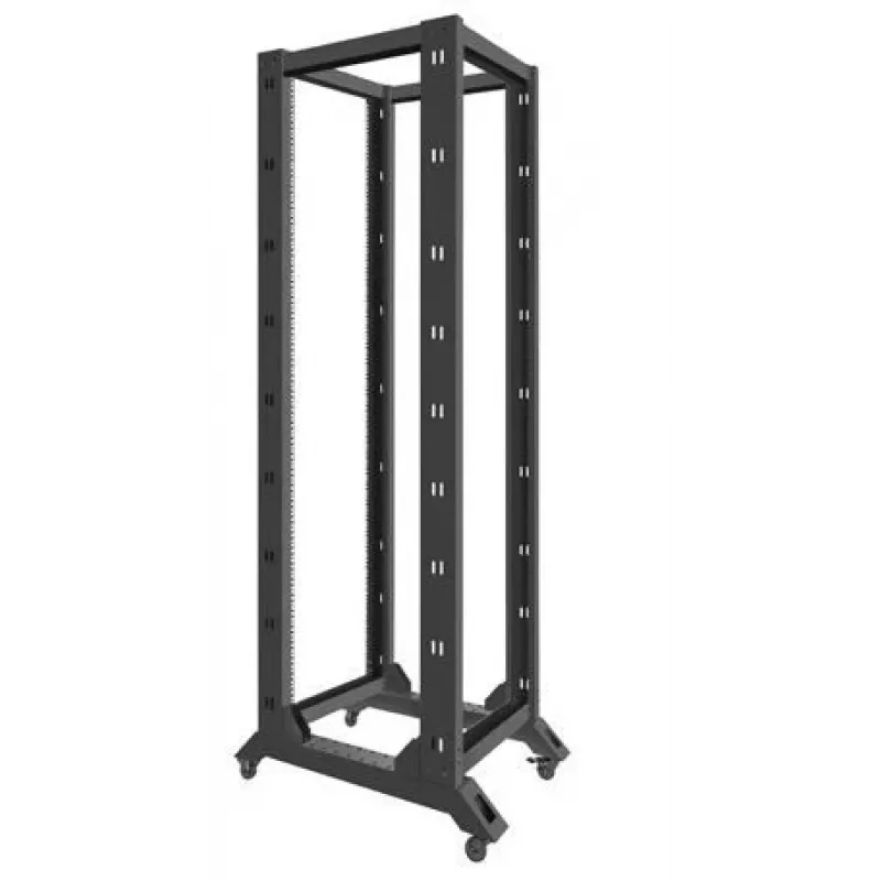 Lanberg OR01-6842-B Rack abierto de 19 pulgadas, 42U, 600x800 mm, negro