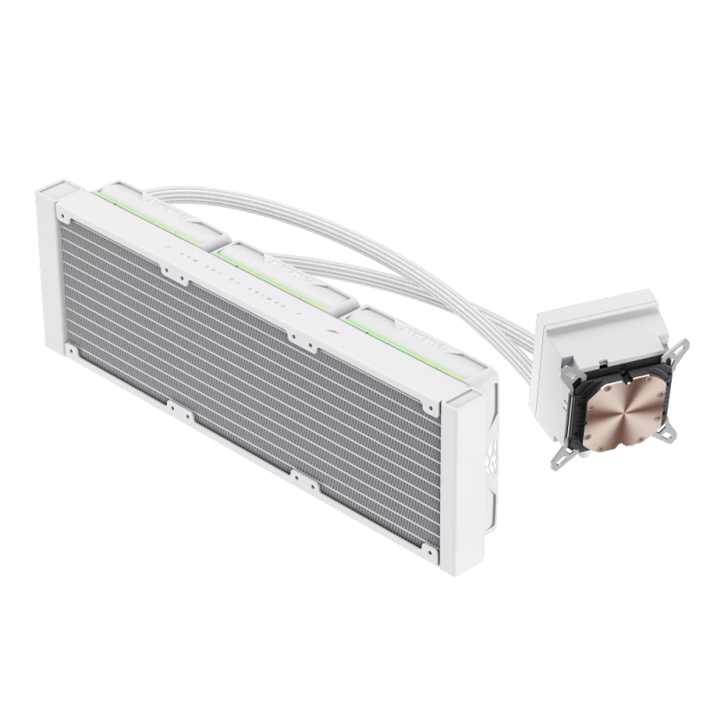Gamemax | Refrigeración líquida para CPU | HAILSTORM 360 LCD | blanca