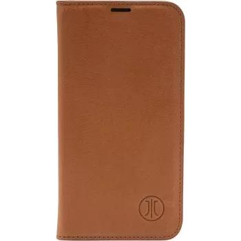 JT Berlin BookCase Tegel de piel auténtica | Apple iPhone 17 Pro Max | coñac | 11130 (11130)