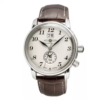 Reloj de cuarzo Zeppelin LZ127 ZE-7644-5 — acero inoxidable, sumergible